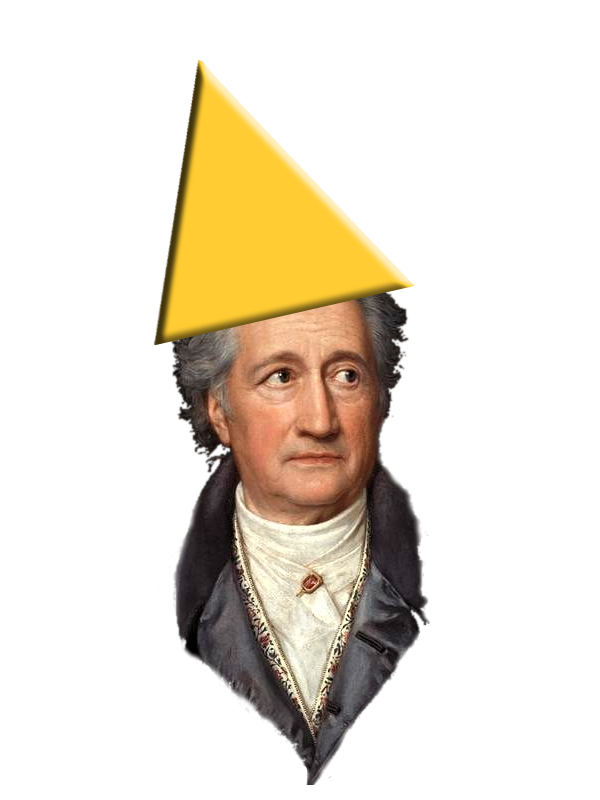 Bild Goethe mit Dreieck