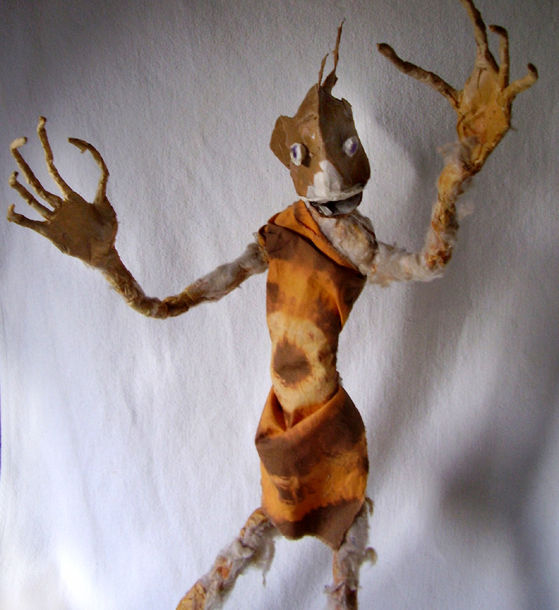 Fischkopf-Figur